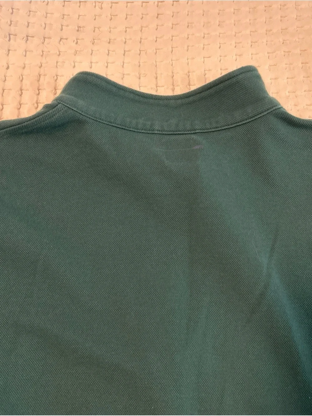 J Crew Performance Coolmax Quarterzip Pullover Men's Large Forest Green
